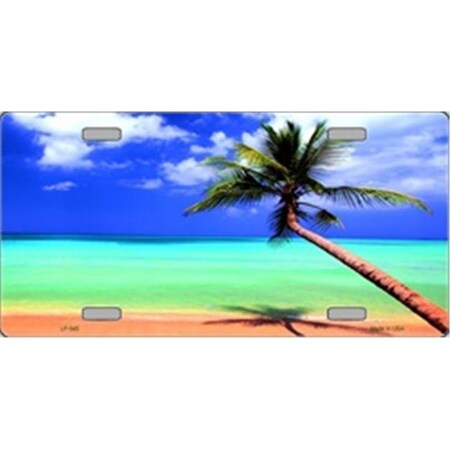 SMART BLONDE Ocean Sunrise Metal License Plate